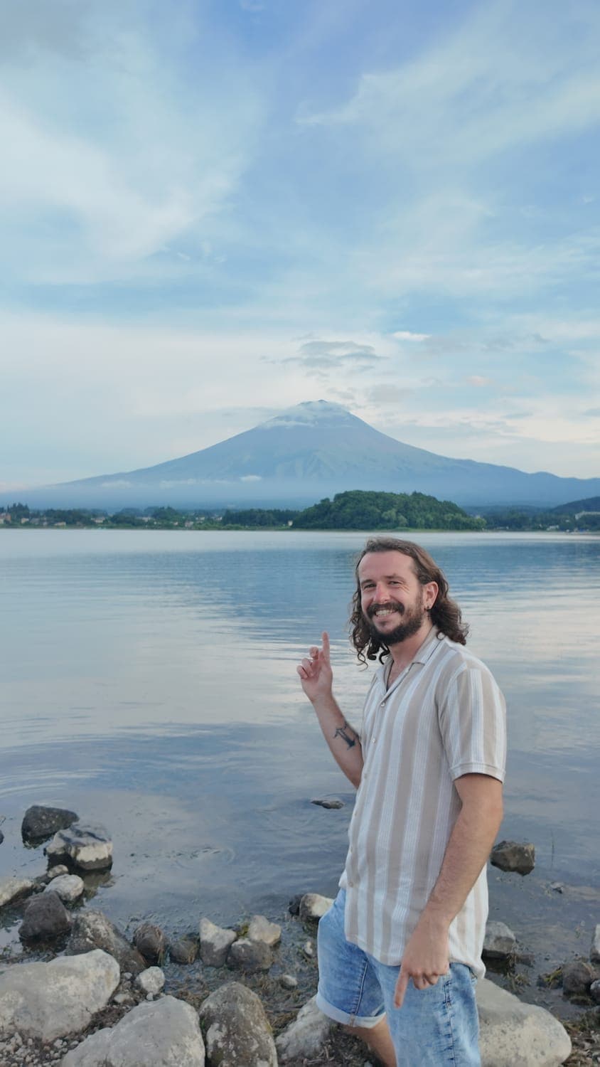 Le mont Fuji vu depuis le lac Kawaguchi